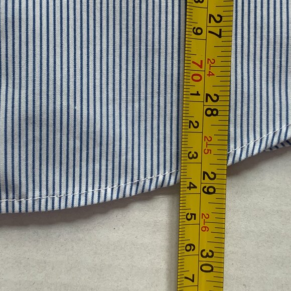 Vtg Tia Designs Blue White Striped Embroidery Rhinestones Patriotic Star Women L - Picture 11 of 14